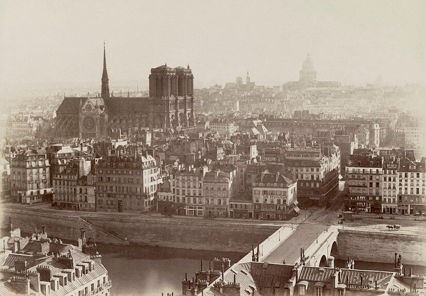 Vista di Parigii nel 1865 ca.